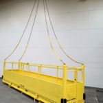 Custom Four Person Man Basket. Side view