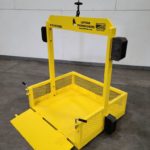 Crane Hoisted Material Platform. Side view