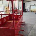 Custom Crane-Suspended Man Baskets. Side view