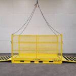 Material Platform gates open from the front view